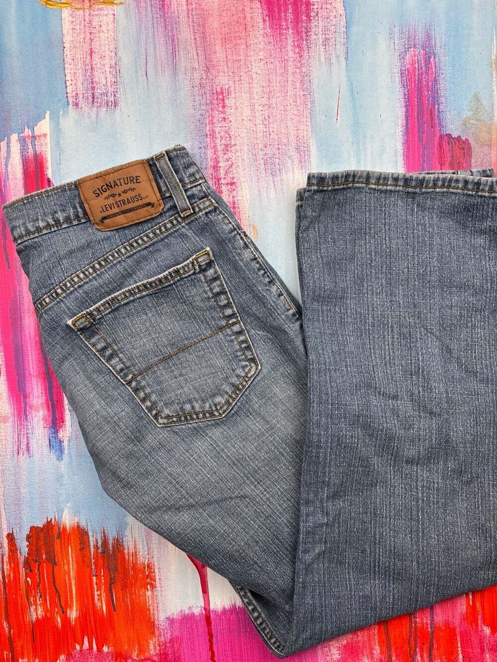Signature by Levi Strauss & Co. Men's Regular Fit Straight Leg Jeans W32 L32